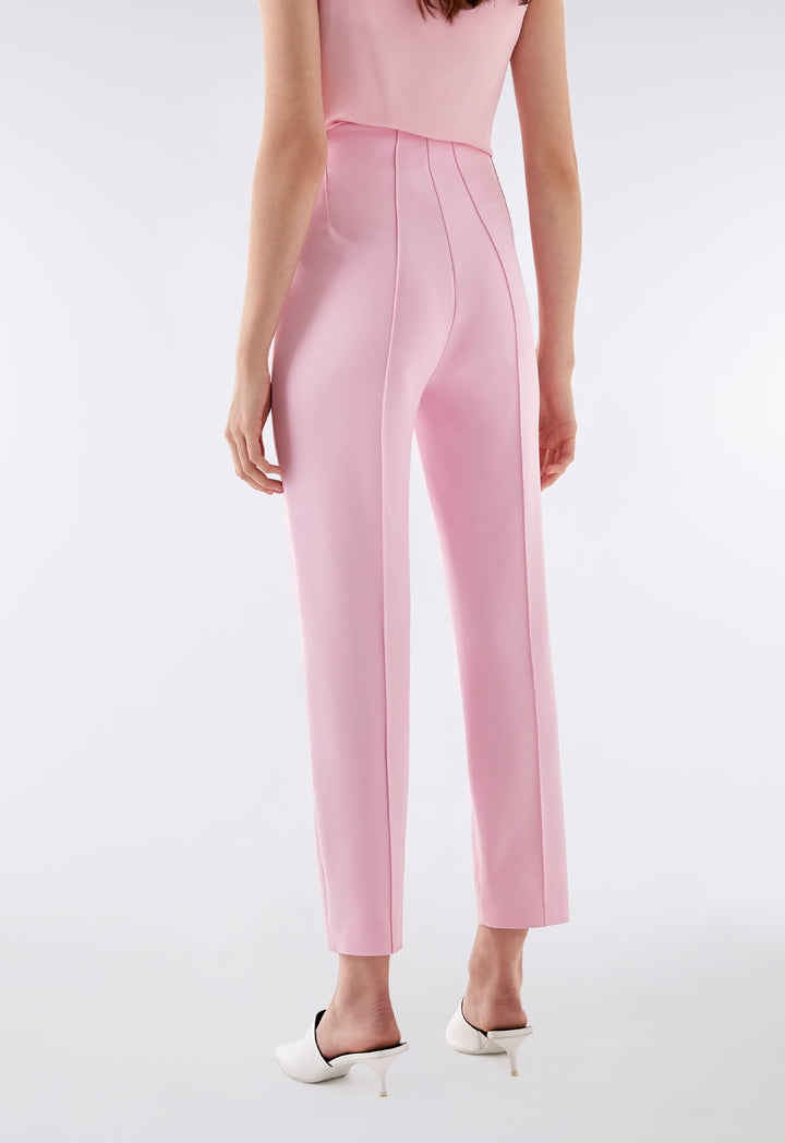 Pink Pintuck High Waist Trouser