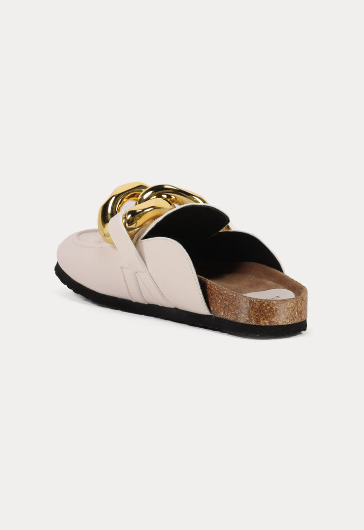 Slip On Mules In Acrylic Strap