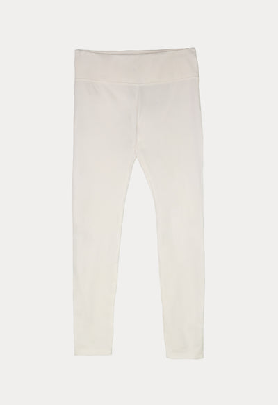 Solid Mid Waist Legging Pants