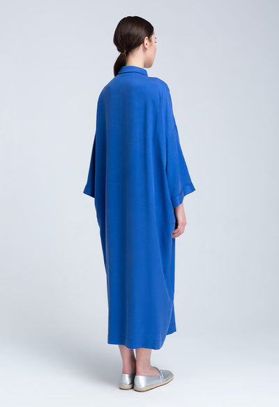 Drop Shoulder Jersey Long Dress