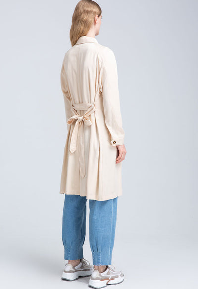 Long Big Button Solid Outerwear