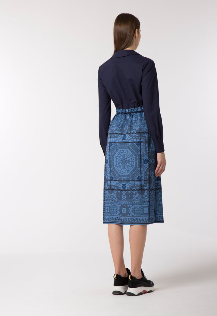 Wrap- a -round Printed Dress - Fresqa