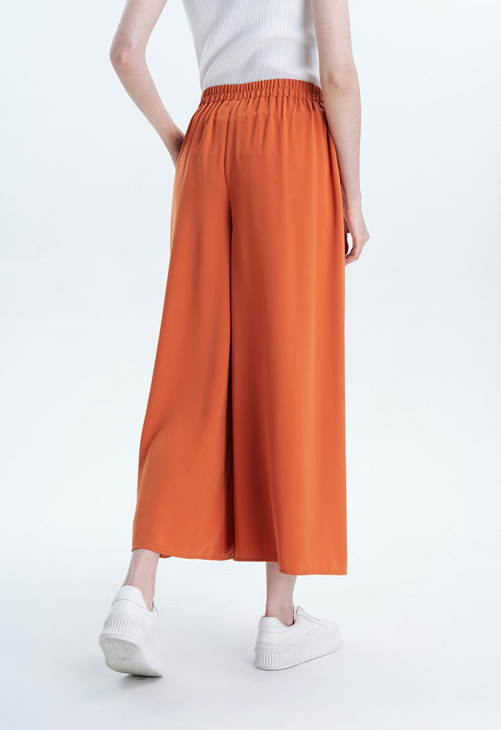 Wide Leg Solid Culottes