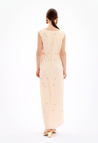 All Over Printed Sleeveless Dress - Ramadan Style