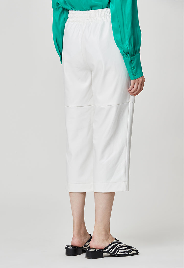 Faux Leather Straight Fit Trouser