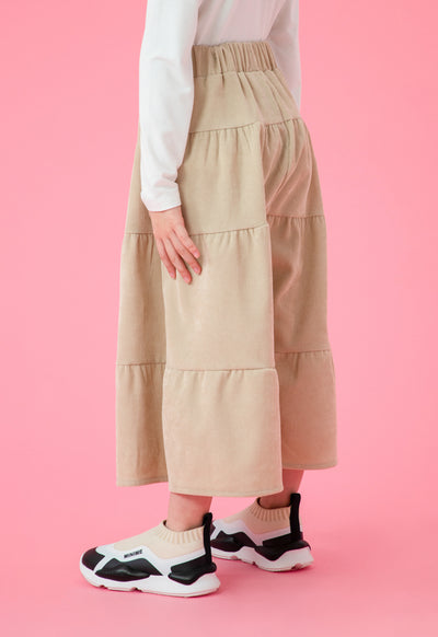 Tiered Corduroy Culottes