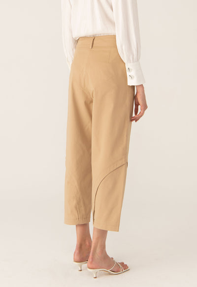 Straight Fit Flap Solid Trouser
