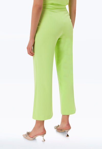 Wide Leg Straight Solid Trouser