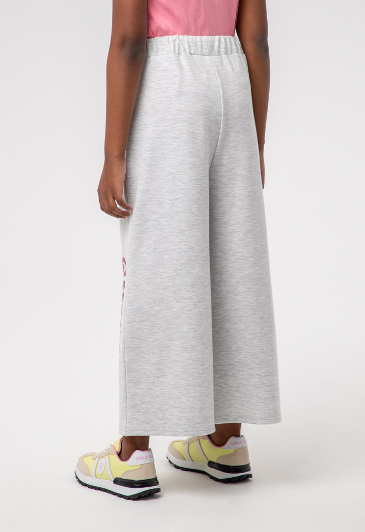 French Terry Drawstring Wide Leg Jogging Pants