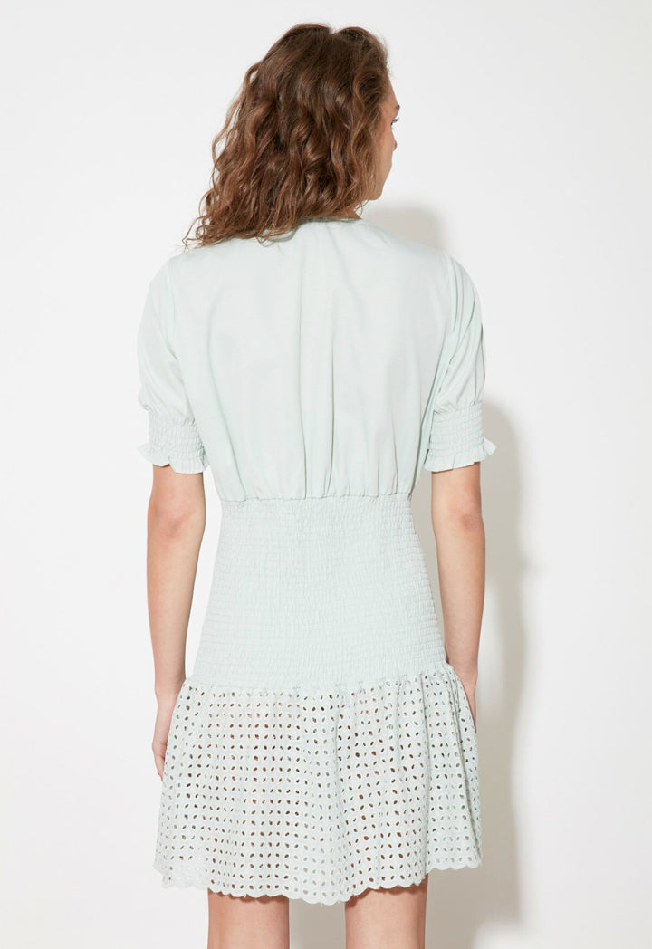 Shirred Knitted Dress