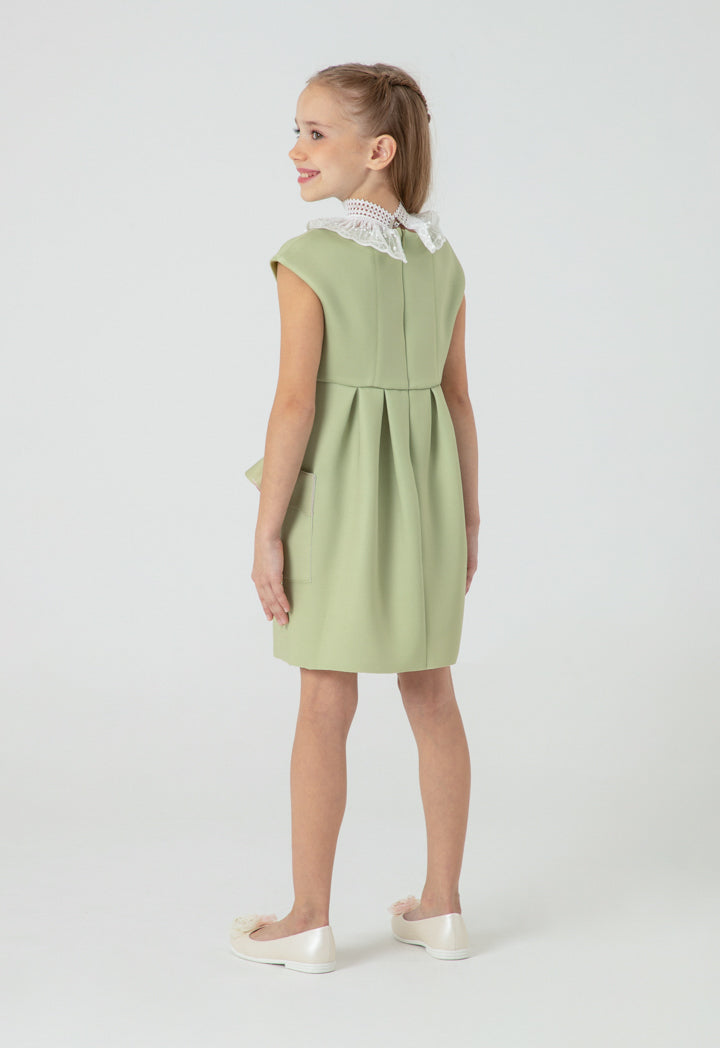 Boat Neck Cap Sleeve Neoprene Dress