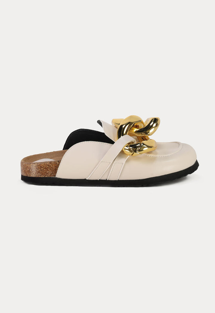 Slip On Mules In Acrylic Strap