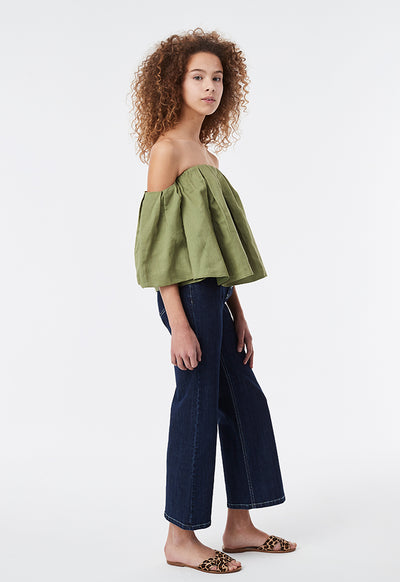 Gathered Off-Shoulder Top