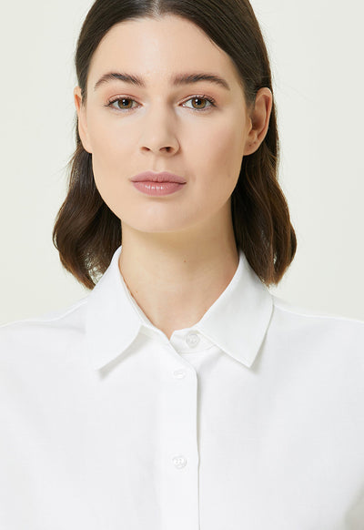 Collection Linen Shirt Dress White