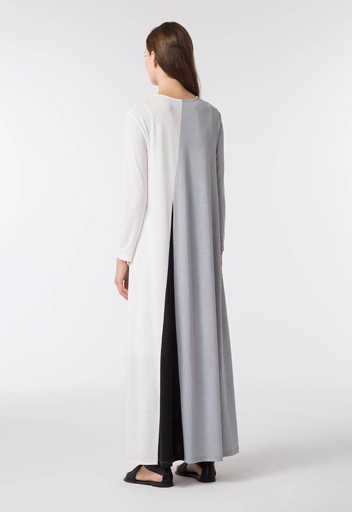 Colorblock Abaya