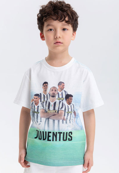 Juventus Front Print Crew Neck T-Shirt