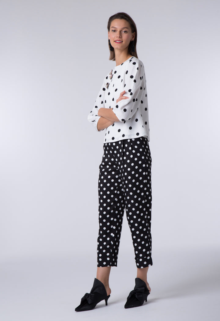 Polkadot Print Trouser