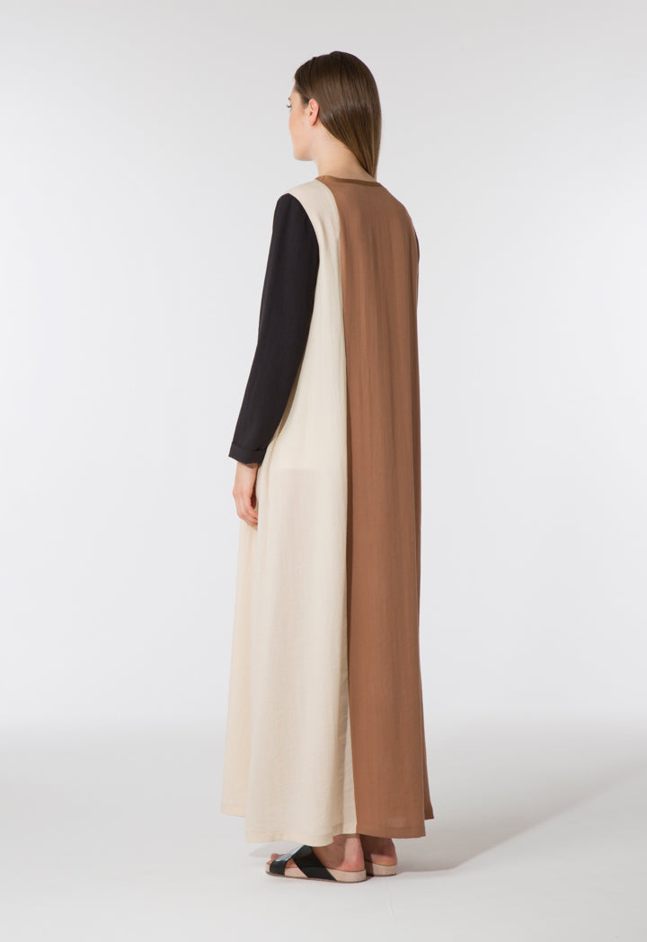 Color Block Maxi Dress