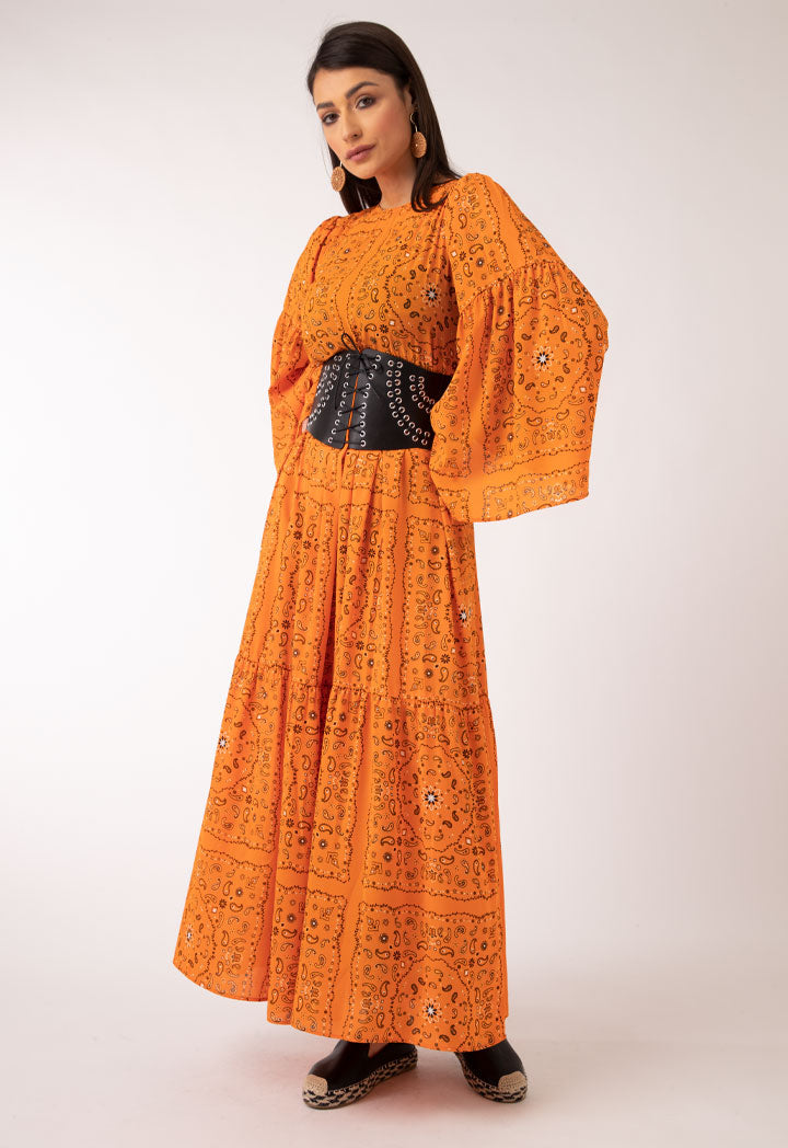 Allover Bandana Printed Dress