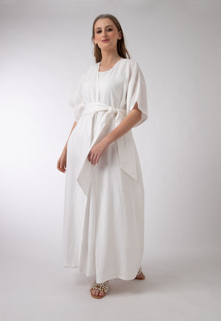 Straight Long Linen Abaya