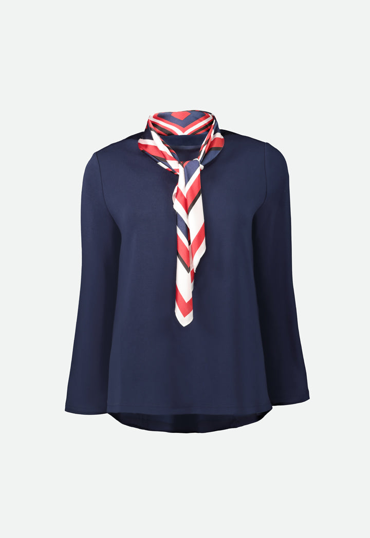 Jersey Top With Scarf