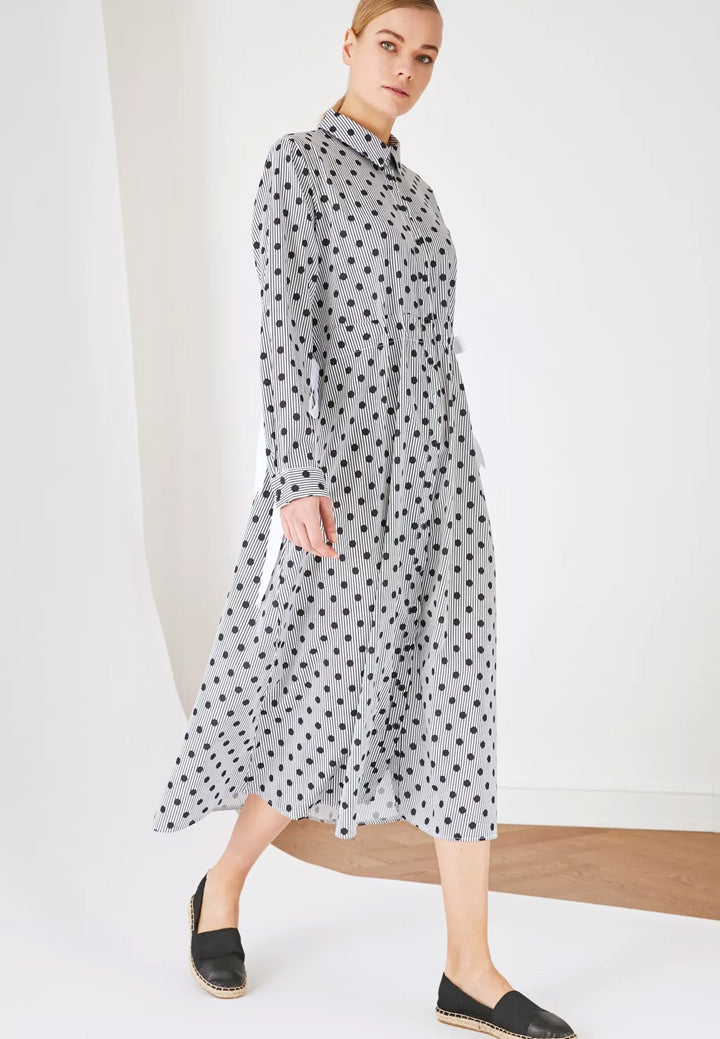 Polka Dot Shirt Dress
