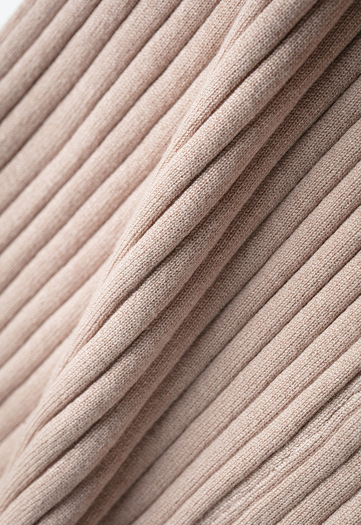 Straight Long Knitted Basic Pants