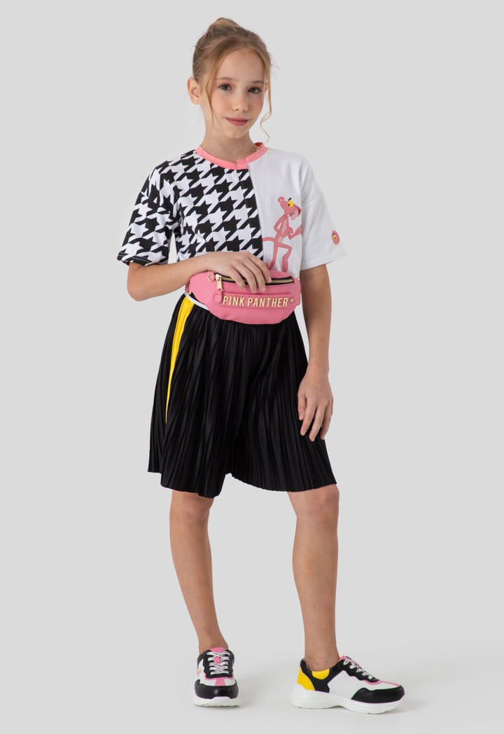 Side Stripe Pleated Shorts