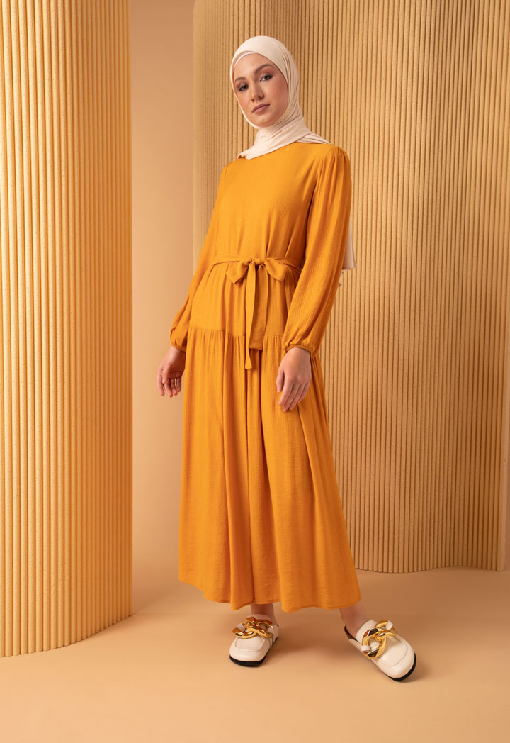 Solid Tiered Maxi Dress