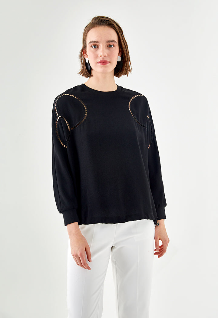 Lace Embroidery Trim Top