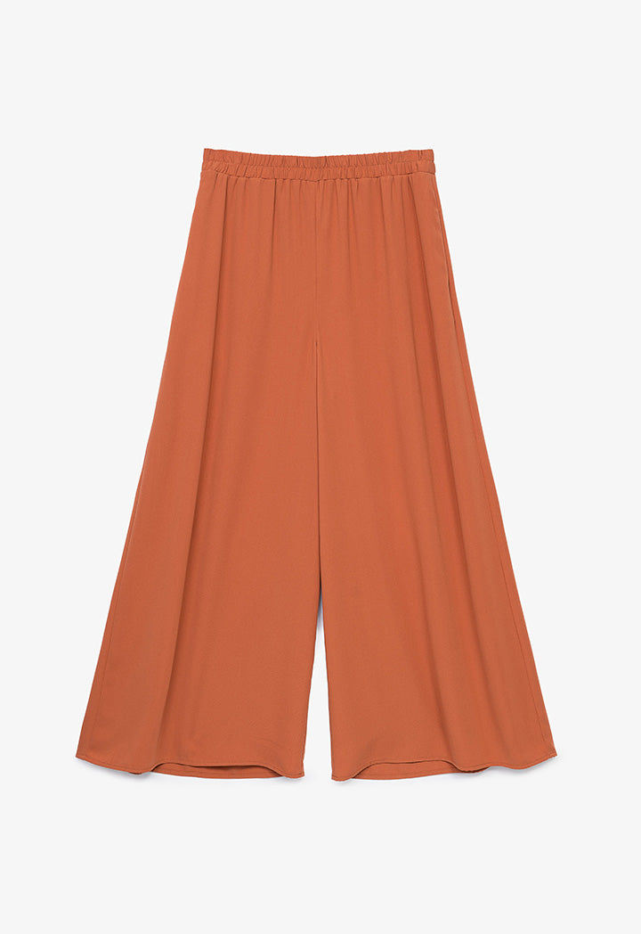 Wide Leg Solid Culottes