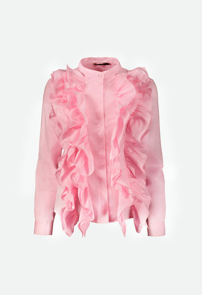 Frilled Pink Blouse