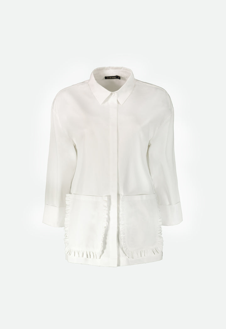 Frilled Pocket Shirt