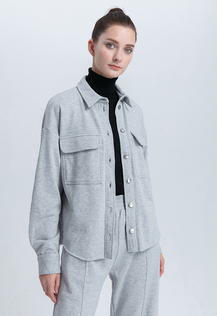 Grey Melange Shirt