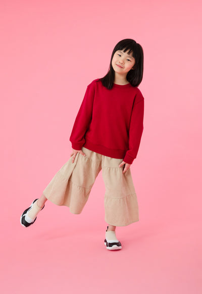 Tiered Corduroy Culottes