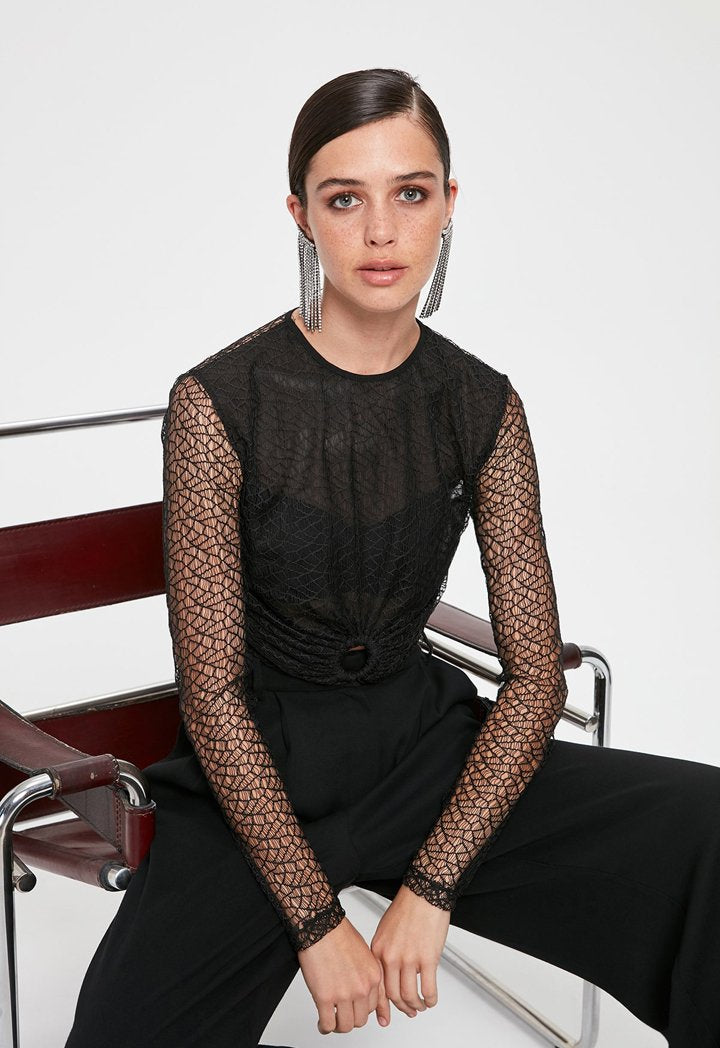 black-long-sleeves-textured-blouse