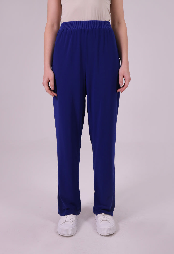 Soft Solid Straight Fit Pants