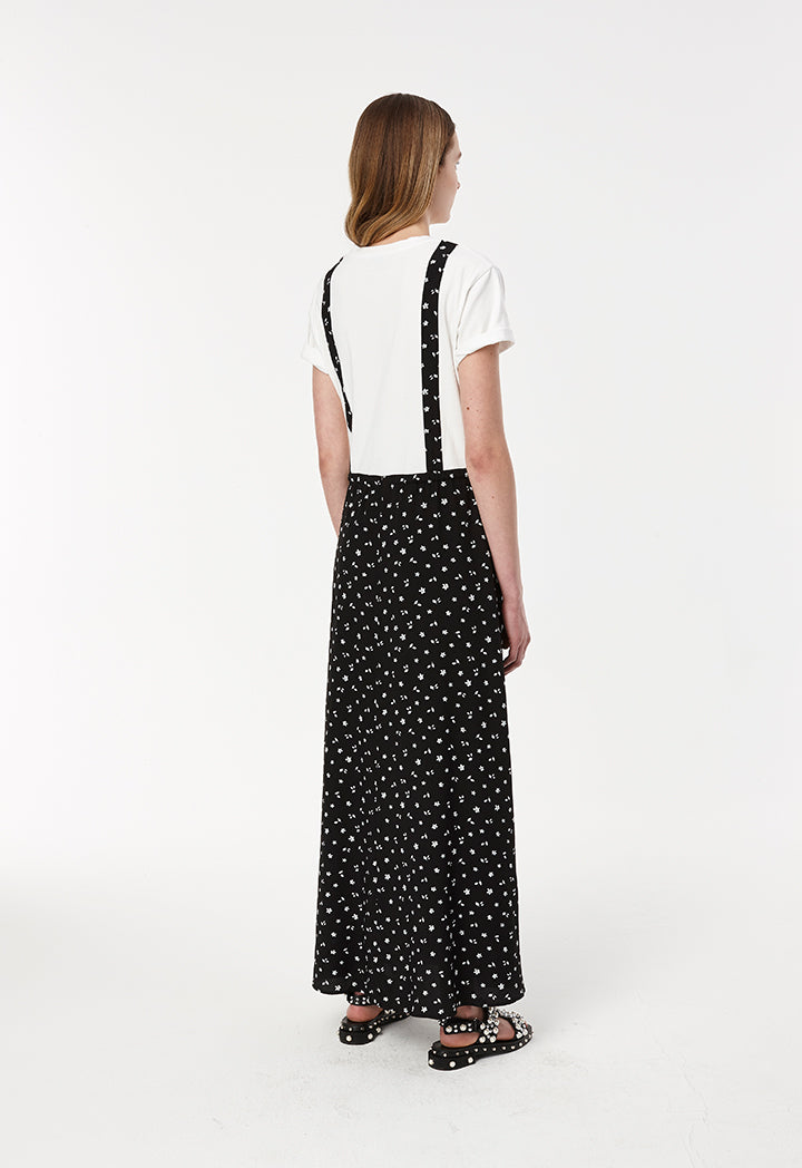 black dungaree maxi dress Supernova - Maxi Dungaree Dress