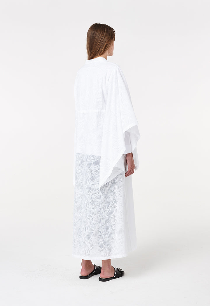 Cape Sleeve Translucent Dress - Fresqa