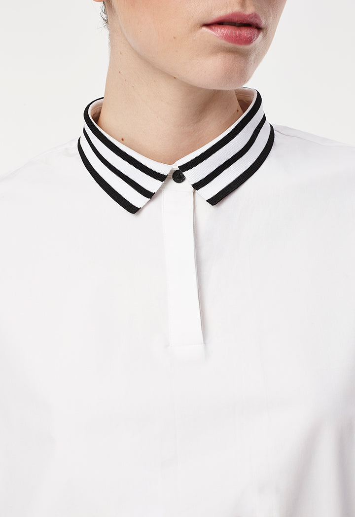 Poplin Ribbed Shirt
