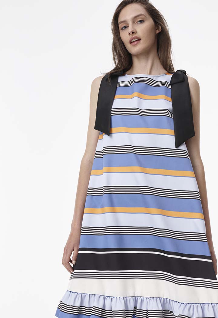 Sleeveless Stripe Dress