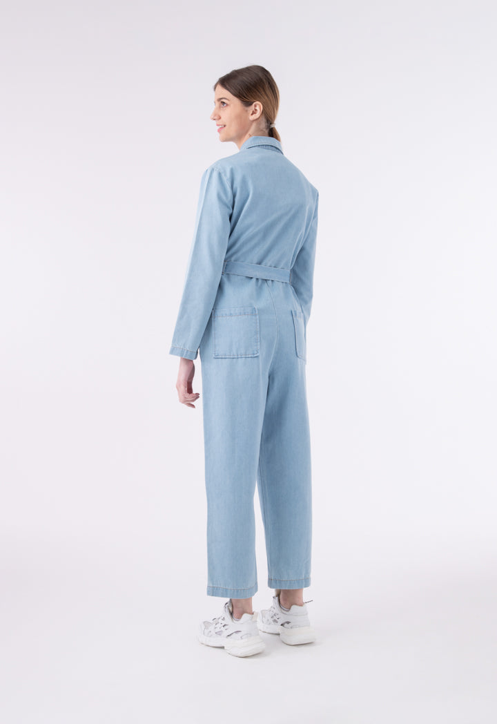Full Length Denim Jumpsuit