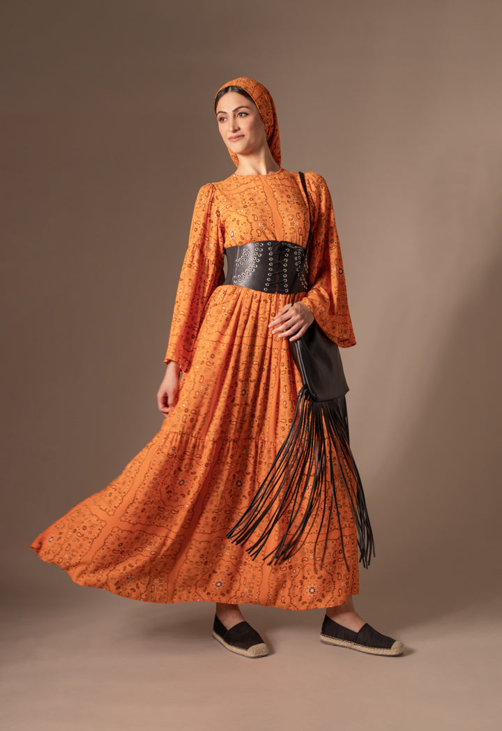 Allover Bandana Printed Dress