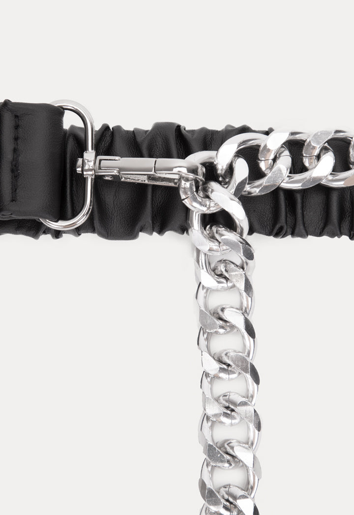 Elastic Link Chain Fashion Belt