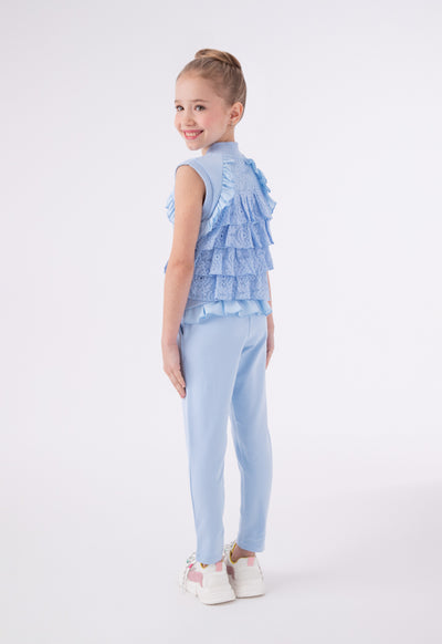 Mickey Mouse Lace Overlay Top And Bottom Set