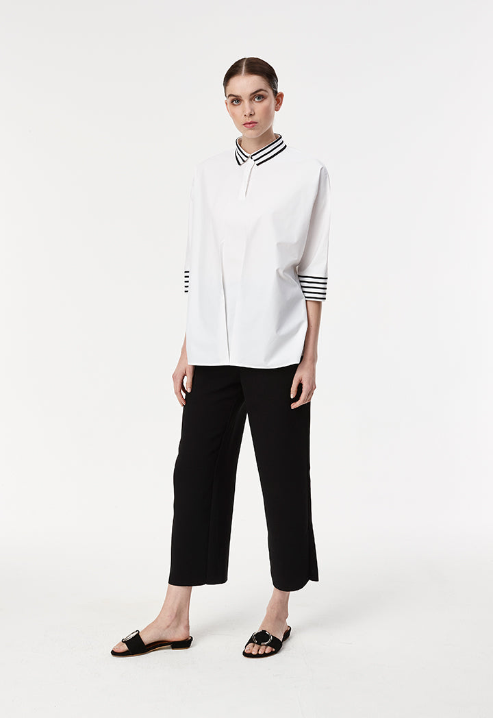 Poplin Ribbed Shirt
