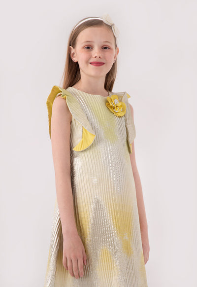 Electric Pleated Dress