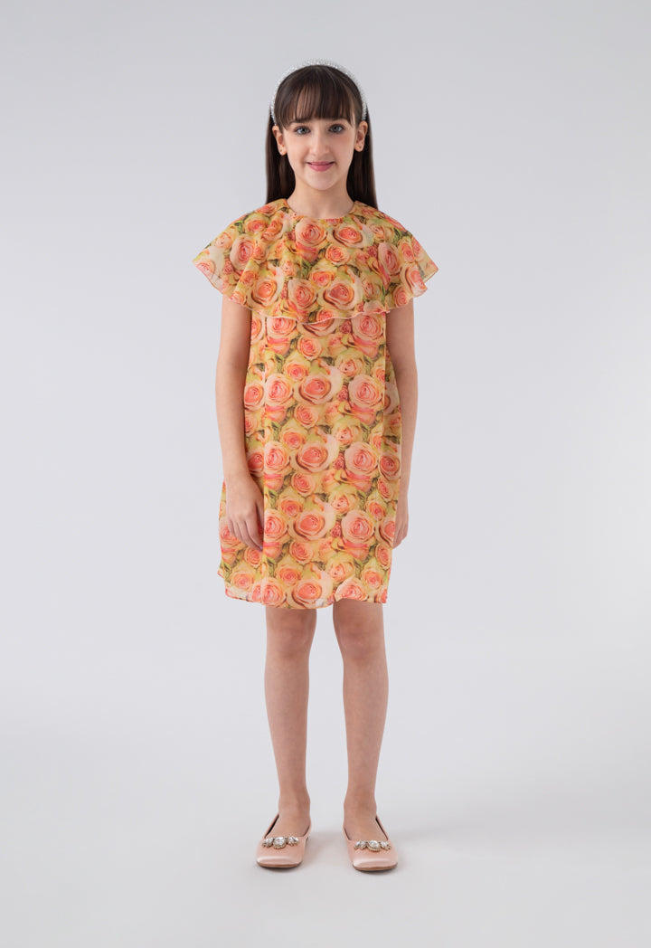 Overlay Floral Dress