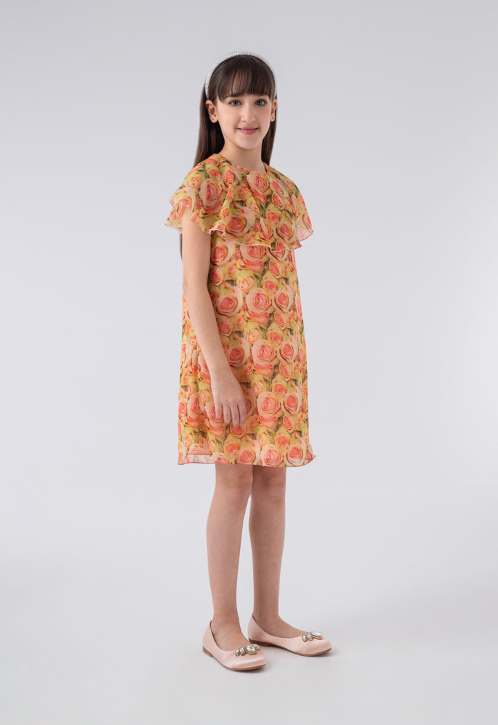 Overlay Floral Dress