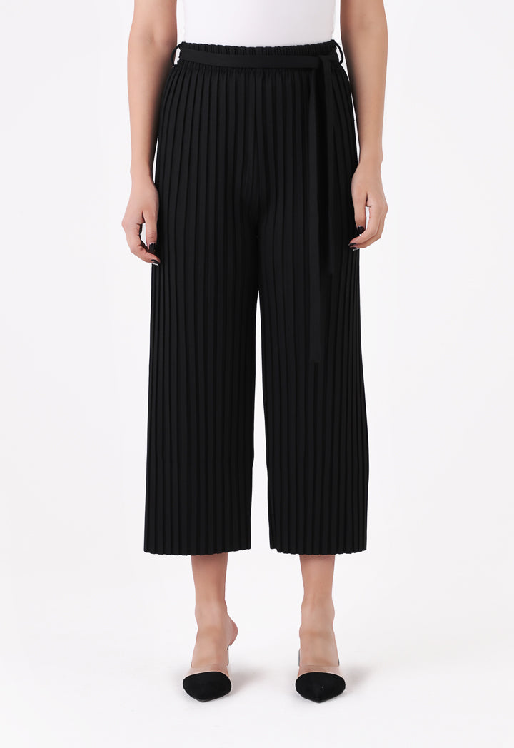 Pleated Straight Leg Trouser